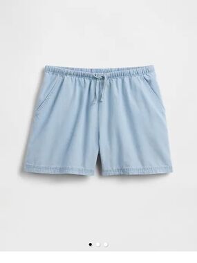 Gap Factory Kids Relaxed Pull-On Cotton Shorts - Light Blue - Size 10 - NWOT